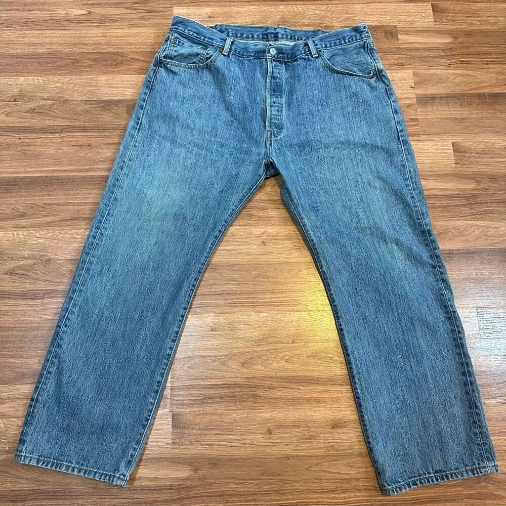 Levi’s 501 Jeans Straight Leg Blue Jeans Pants| Men Size W42xL30
